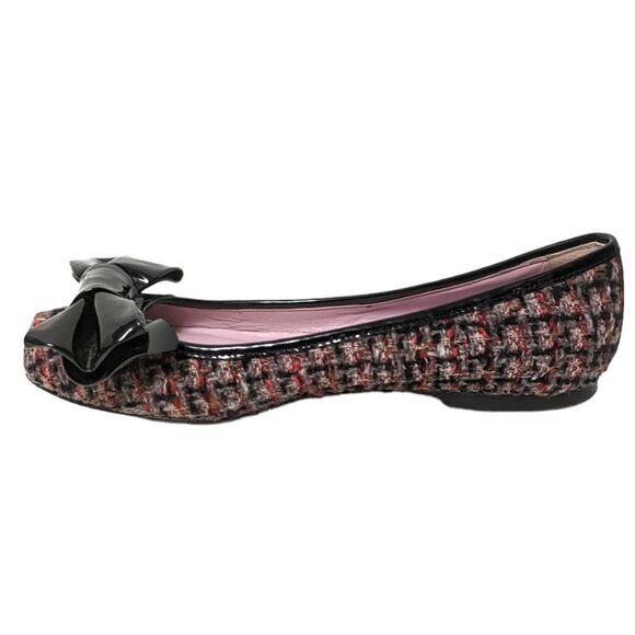 RED VALENTINO GARAVANI Tweed Bow Ballet Flats 38 - Picture 6 of 11